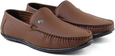 leacom Leacom Men’s Stylish Casual Loafers Loafers For Men(Tan , 6)