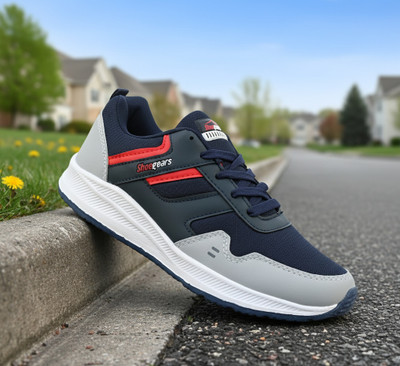 Shoegears Men's Casual Sports Shoes, Lightweight Running, Walking , Gym Outdoor , Walking Shoes For Men(Black , 7)