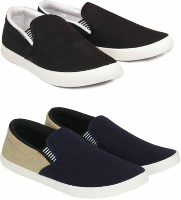 WELDONE 2 Pair Combo Trendy & Stylish Loafers For Men(Multicolor , 8)