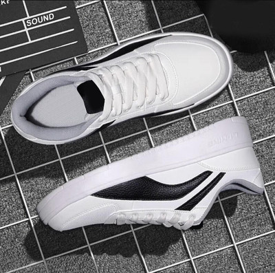 Labbin Casual Sneakers White Shoes For Men Sneakers For Men(White, Black , 9)