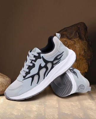 WHITE WALKERS Casual Sneakers Outdoor Sneakers For Men(Grey , 6)