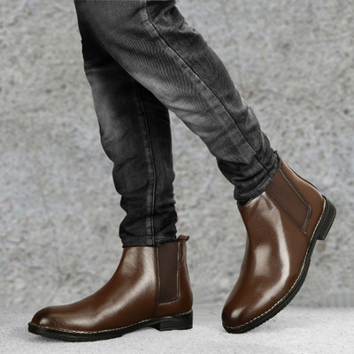 PILADO Rich Quality|Comfortable|Lightweight Boots For Men(Brown , 6)