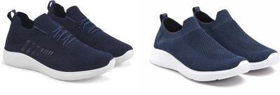 Face Stylish Sports Shoes for Men – Ideal for Running, Gym & Training Sneakers For Men(Navy, Blue , 10)