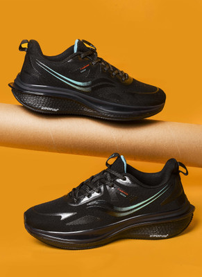 Abros DASHON Athleisure Cultured Round-Toe Shape & Hyperfuse Technology Walking Shoes For Men(Black , 7)