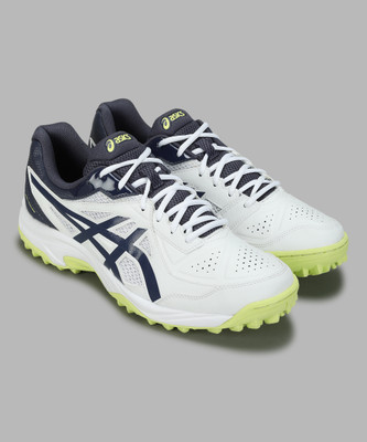Asics GEL-COVER Cricket Shoes For Men(White , 8)