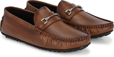 FOOTLOOSE Slip On Loafers For Men(Tan , 8)