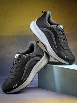 asian Sneakers,Sports,Training,Gym,Walking,Stylish BOSS-01 Running Shoes For Men(Black, Grey , 6)