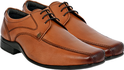 HX London formal shoes Derby For Men(Tan , 10)