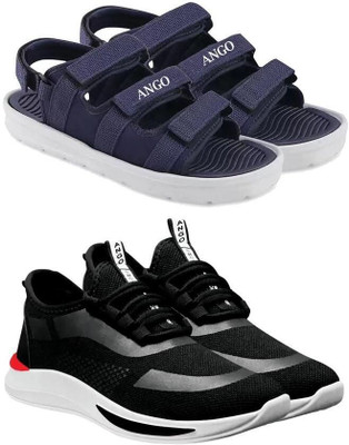 ELASA TY-SUMER BLUE_SHARK BLACK Running Shoes For Men(Blue , 10)