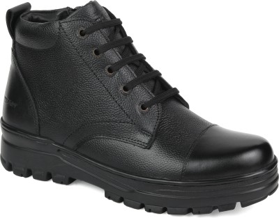 XY Hugo (Khareedne se Phele seller details check kare) XY 1008 BLACK/TAN OXFORD POLICE COMBAT BIKER CHAIN BOOTS FOR MEN by Seller Murphy E-Retail Boots For Men Boots For Men(Black)