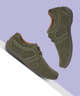 WOODLAND Casuals For Men(Green , 9)