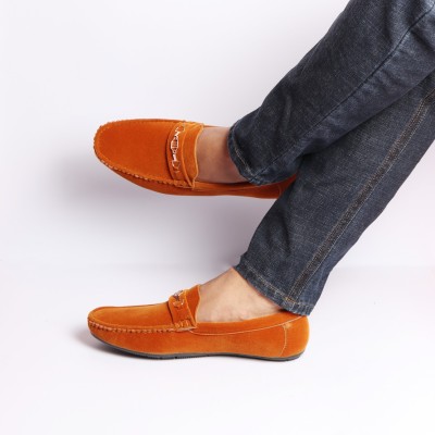 FAUSTO Horsebit Buckle Outdoor Comfort Shoes Loafers For Men(Tan)