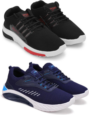 ELASA TY-RUNFREE BLACK NN_TUFAN BLUE Outdoors For Men(Black , 9)