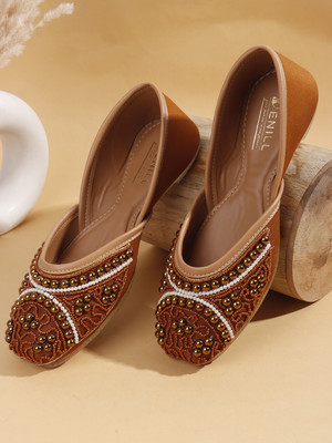 Denill Bellies For Women(Brown , 7)