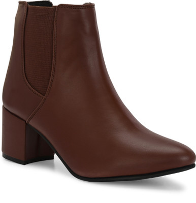 Roadster Stylish& Trendy Primium Boots For Women(Brown , 8)