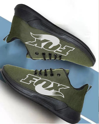 KANEGGYE RUNNING SPORTS SHOES FOR MEN & KIDS Running Shoes For Men(Olive, White , 10)