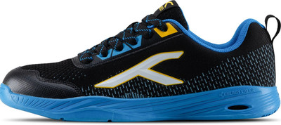 Hundred Court Flyer Non Marking Badminton Shoes For Men(Black, Blue , 11)