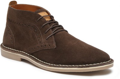 LOUIS STITCH Premium Leather Brown Desert Boots for Men | Mens Chukka Ankle Boots - UK 7 Boots For Men(Brown)