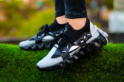 TST 15_Black_White_ Walking Shoes For Men(Black , 10)