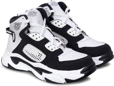 HMS Ethylene Vinyl Acetate (EVA) Sole | Running Sport Shoes | for Men & Boy_White Outdoors For Men(White , 6)