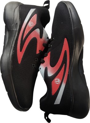 VJV ENTERPRISES Walking & Running Shoes Corporate Casuals For Men(Black, Red)