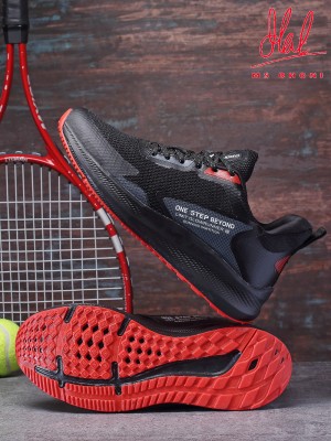 asian Splendor-01 Black Sports,Walking,Training,Gym,Stylish, Running Shoes For Men(Black, Red)