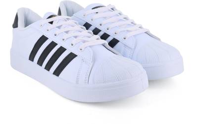 Sparx men's black & white sneakers sm 323 top