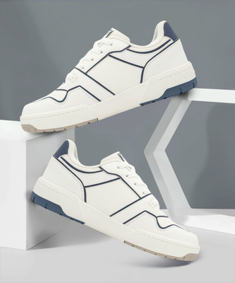 RED TAPE Lifestyle Sneakers Shoes for Women | Rounded Front, Soothing Insole Sneakers For Women(White, Blue , 6)