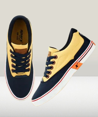 Sparx Sneakers For Men(Blue, Yellow , 7)