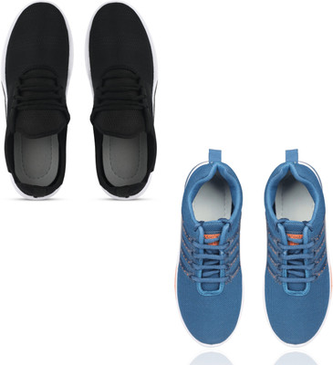 AYANSH MANUFACTURING Walking Shoes For Men(Black, Blue , 7)