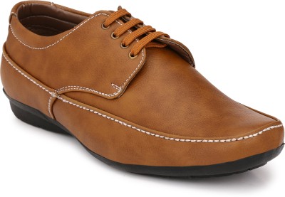 Karsun office shoes for men |executive |college |party wear |comfortable formal shoes Lace Up For Men(Tan , 9)