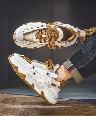 tigonis NEW RETRO SHOES HIGH PREMIUM QUALITY WOMEN MEN KIDS UNISEX Casuals For Men Sneakers For Men(Tan , 10)