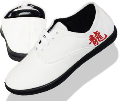 KANEGGYE Stylish Casual Shoes for Men and kids Casuals For Men(White, Red , 9)