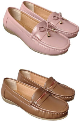 K-NINE Trendy Ethnic Loafer Jutti for Women | Casual Wear-Brown 908_peach 903 Casuals For Women(Brown, Orange , 8)