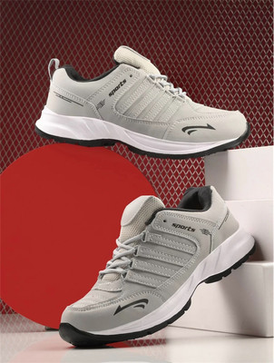 Cogs Premium Comfortable Lightweight Shoe for Daily Use Running Shoes For Men(Grey , 9)