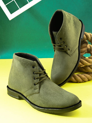 KILLER Green Casual Boots For Men Boots For Men(Green , 7)