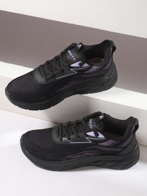 Impakto by Ajanta Pixel Pop Women Running,Walking, Gym,Training Lace-Up Wide toe box Shoes Running Shoes For Women(Black , 5)