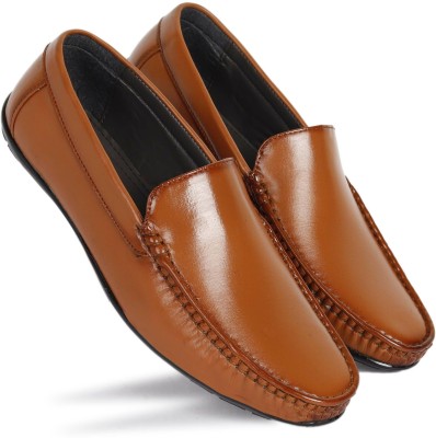 Aaeshu Men & Boys Atractive tranding loafer shoe Loafers For Men(Tan , 10)