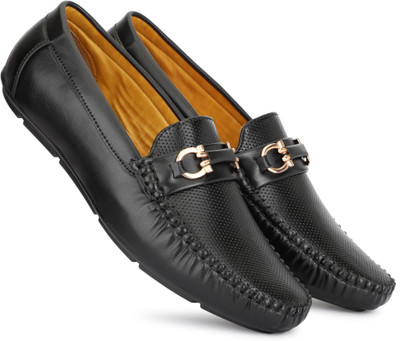 Wakins Stylish Premium Quality & Partywear Loafers For Men(Black , 7)