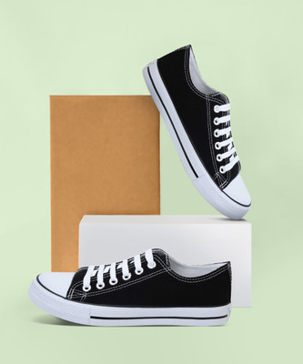 HOCKWOOD Sneakers Canvas Shoes For Men(Black , 6)