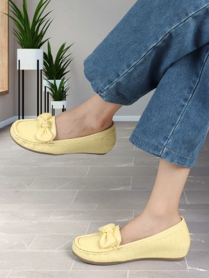 Elle Loafers For Women(Yellow , 4)