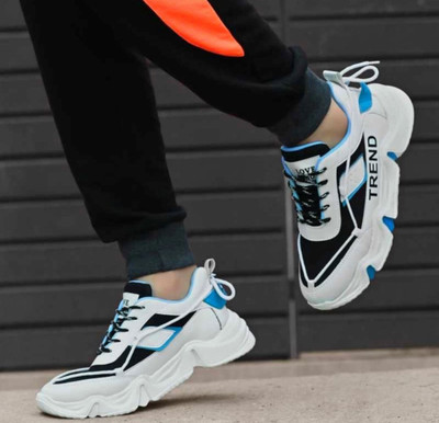 EZDEZARIO Boys Lace Running Shoes(Blue, 15 Years & Above)