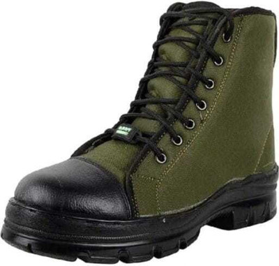 BRONIKA Boots For Men(Olive , 9)