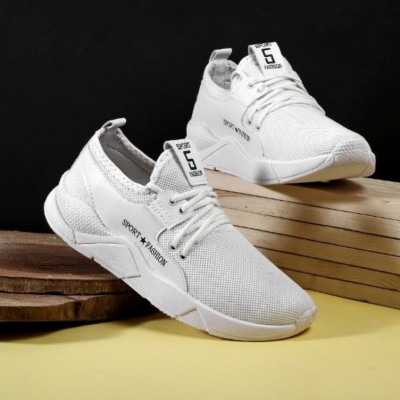 Begone Unique Attractive Walking Shoes For Men(White , 9)