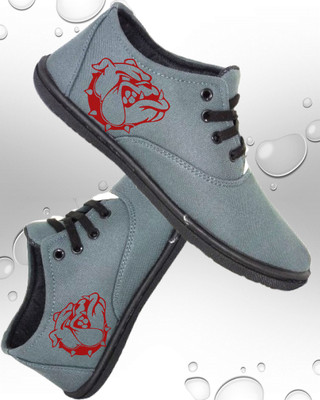 Kenamin Stylish Casual Shoes for Men and kids Casuals For Men(Grey, Red , 4)