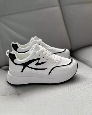 PREKANZO Lightweight Comfort Summer Trendy Premium Stylish Sneakers For Women(White , 3)