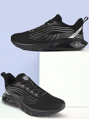 CAMPUS KIZER Walking Shoes For Men(Black , 9)