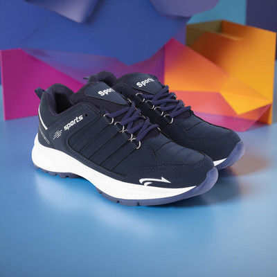 Vortek Running Shoes For Men(Navy , 7)