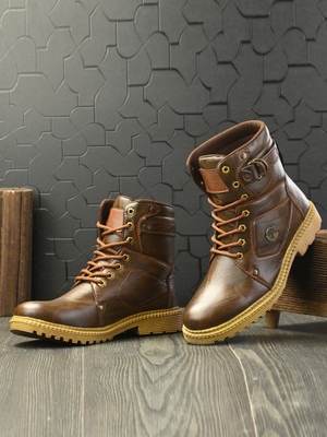 Men’s Fighter 555 Boots For Men (Brown) For Rs. 679 @ 77% off