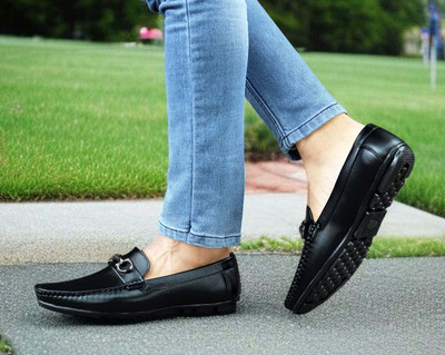 BRANDIGO Perfect for casual outings, office wear, travel, or semi-formal events Loafers For Men(Black , 7)